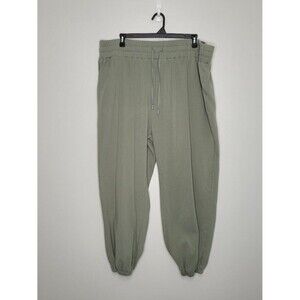 Popflex green soft pull on plus size cozy jogger pants size 3x